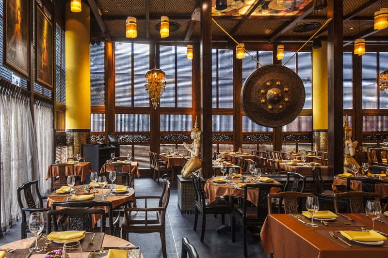 עיצוב מסעדה בסגנון תאילנדי 